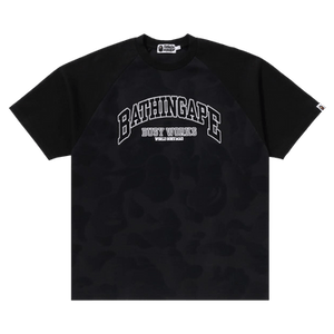 BAPE Bathing Ape Raglan Sleeve Relaxed Fit Tee 'Black'