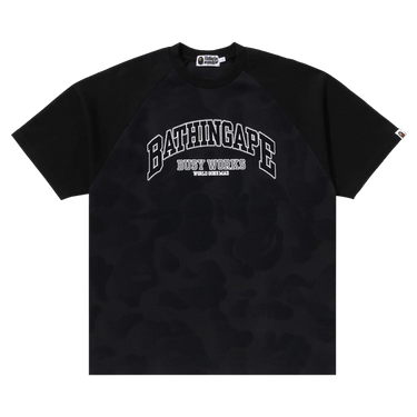 BAPE Bathing Ape Raglan Sleeve Relaxed Fit Tee 'Black'