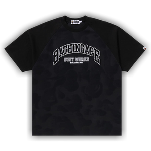 BAPE Bathing Ape Raglan Sleeve Relaxed Fit Tee 'Black'