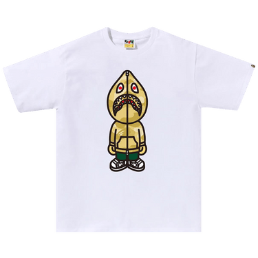 BAPE Color Camo Classic Milo Shark Tee 'White/Yellow'