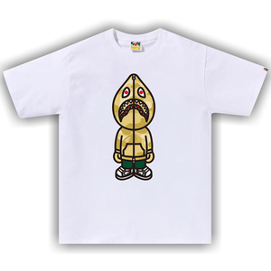 BAPE Color Camo Classic Milo Shark Tee 'White/Yellow'