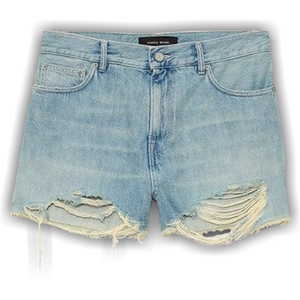 PURPLE BRAND Cut Off Shorts 'Light Indigo'