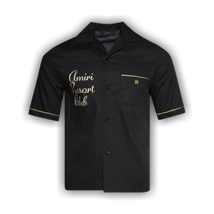 Amiri Resort Club Embroidered Shirt 'Black'