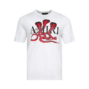 Amiri Snake Tee 'White/Red'