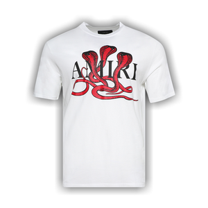 Amiri Snake Tee 'White/Red'