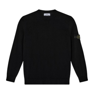 Stone Island Logo Patch Crewneck Jumper 'Black'