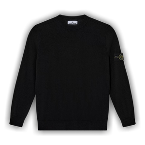 Stone Island Logo Patch Crewneck Jumper 'Black'