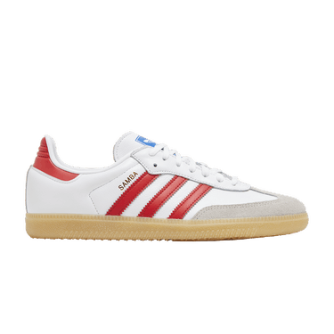 adidas Samba OG J 'White Collegiate Red Gum'