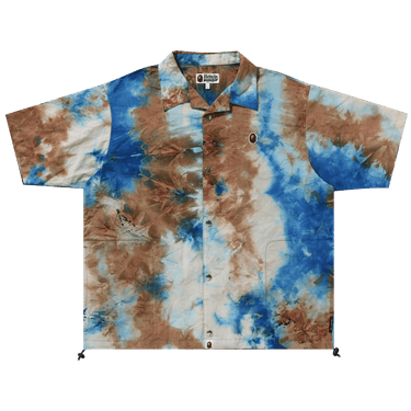 BAPE Chusen One Point Open Collar Shirt 'Blue'