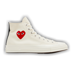 Comme des Garçons PLAY x Converse Chuck 70 High 'Single Heart - Milk'