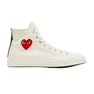 Comme des Garçons PLAY x Converse Chuck 70 High 'Single Heart - Milk'