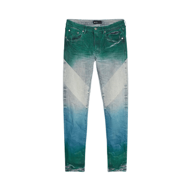 PURPLE BRAND Low Rise Skinny Coated Diagonal Jean 'Light Indigo/Multicolor'