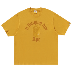 BAPE Gothic College Relaxed Fit Tee 'Yellow'
