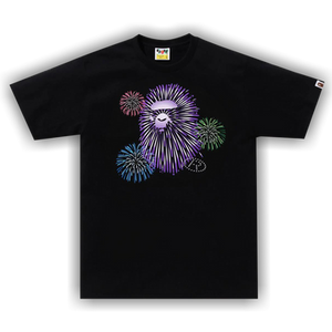 BAPE Ape Head Firework Tee #2 'Black'