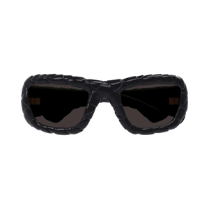 Bottega Veneta Intrecciato Round Sunglasses 'Black'