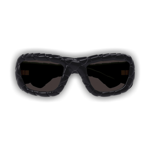 Bottega Veneta Intrecciato Round Sunglasses 'Black'