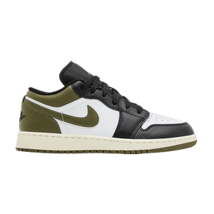 Air Jordan 1 Low GS 'Black Toe Medium Olive'