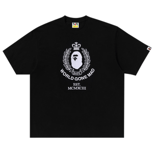 BAPE Crest College Logo Relaxed Fit Tee 'Black'