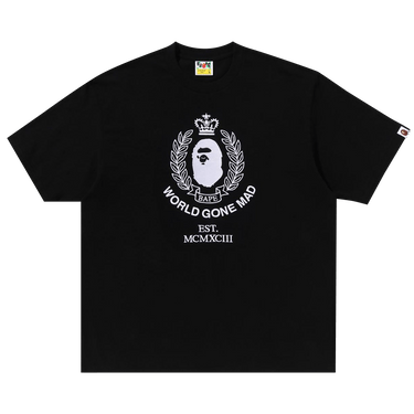 BAPE Crest College Logo Relaxed Fit Tee 'Black'
