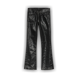 PURPLE BRAND Coated Flare Jeans 'Black'