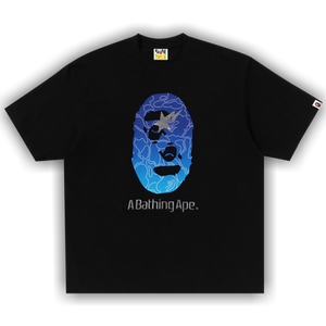 BAPE Line Camo Ape Head Relaxed Fit Tee 'Black'
