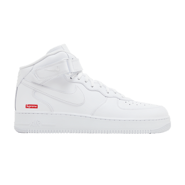 Supreme x Nike Air Force 1 Mid 'Box Logo - Triple White'