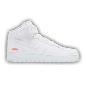 Supreme x Nike Air Force 1 Mid 'Box Logo - Triple White'