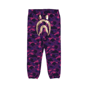 BAPE Color Camo Shark Sweatpants 'Purple'