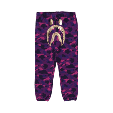 BAPE Color Camo Shark Sweatpants 'Purple'