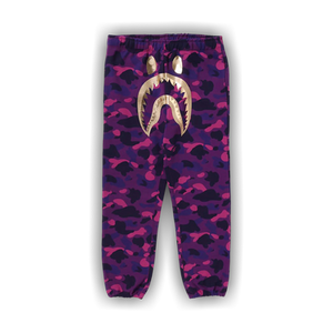 BAPE Color Camo Shark Sweatpants 'Purple'