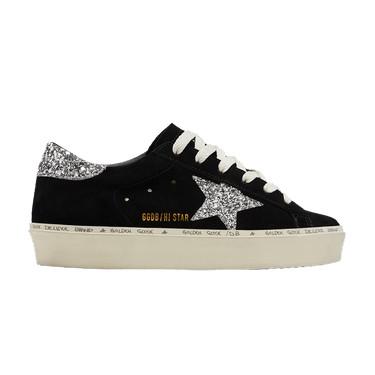 Golden Goose Wmns Hi Star 'Black Silver'
