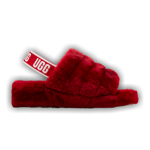 UGG Wmns Fluff Yeah Slide 'Ribbon Red'
