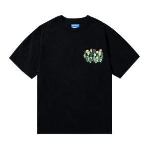 Market Smiley Cactus T-Shirt 'Black'