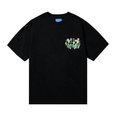 Market Smiley Cactus T-Shirt 'Black'