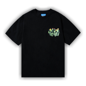 Market Smiley Cactus T-Shirt 'Black'