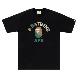 BAPE Tie Dye College Tee 'Black/Beige'