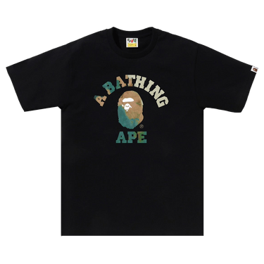 BAPE Tie Dye College Tee 'Black/Beige'