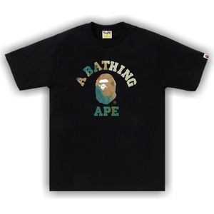 BAPE Tie Dye College Tee 'Black/Beige'