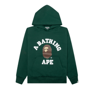 BAPE College Puffy Relaxed Fit Pullover Hoodie 'Green'