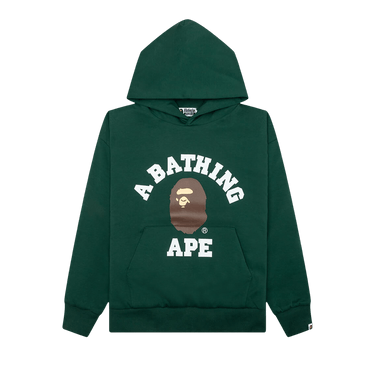 BAPE College Puffy Relaxed Fit Pullover Hoodie 'Green'
