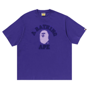 BAPE Pixal College Relaxed Fit Tee 'Purple'