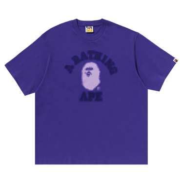 BAPE Pixal College Relaxed Fit Tee 'Purple'