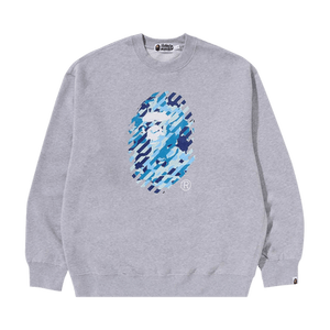 BAPE ABC Camo Ape Head Relaxed Fit Crewneck Sweatshirt 'Grey'