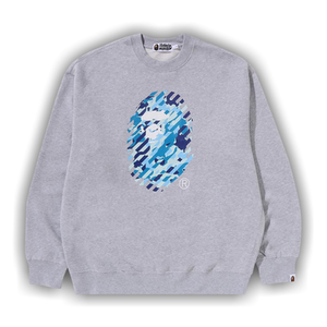 BAPE ABC Camo Ape Head Relaxed Fit Crewneck Sweatshirt 'Grey'