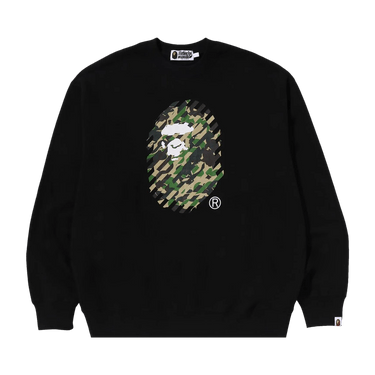 BAPE ABC Camo Ape Head Relaxed Fit Crewneck Sweatshirt 'Black'
