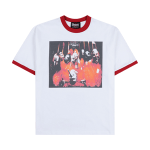 Pleasures x Slipknot Self Titled Ringer Shirt 'White'