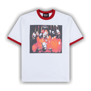 Pleasures x Slipknot Self Titled Ringer Shirt 'White'