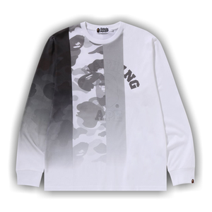 BAPE Patch Work Print Long-Sleeve Tee 'White'