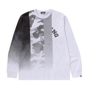 BAPE Patch Work Print Long-Sleeve Tee 'White'