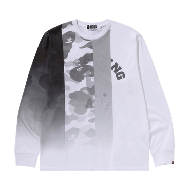 BAPE Patch Work Print Long-Sleeve Tee 'White'